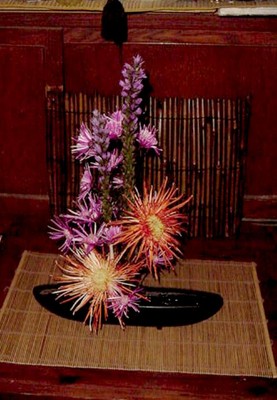 Ikebana arrangement for New years 2 for kitchen altar 