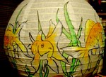 Lucky 8 goldfish lamp  view 3 
