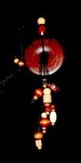 Wooden dangled pendant.